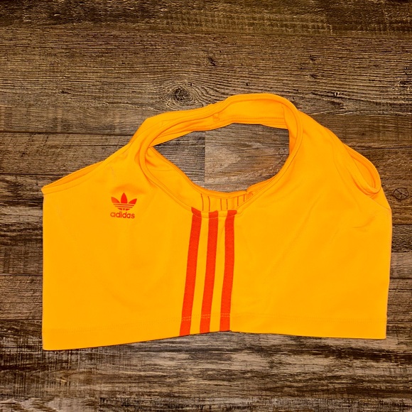 Orange Adidas Cropped Tank - Picture 3 of 4